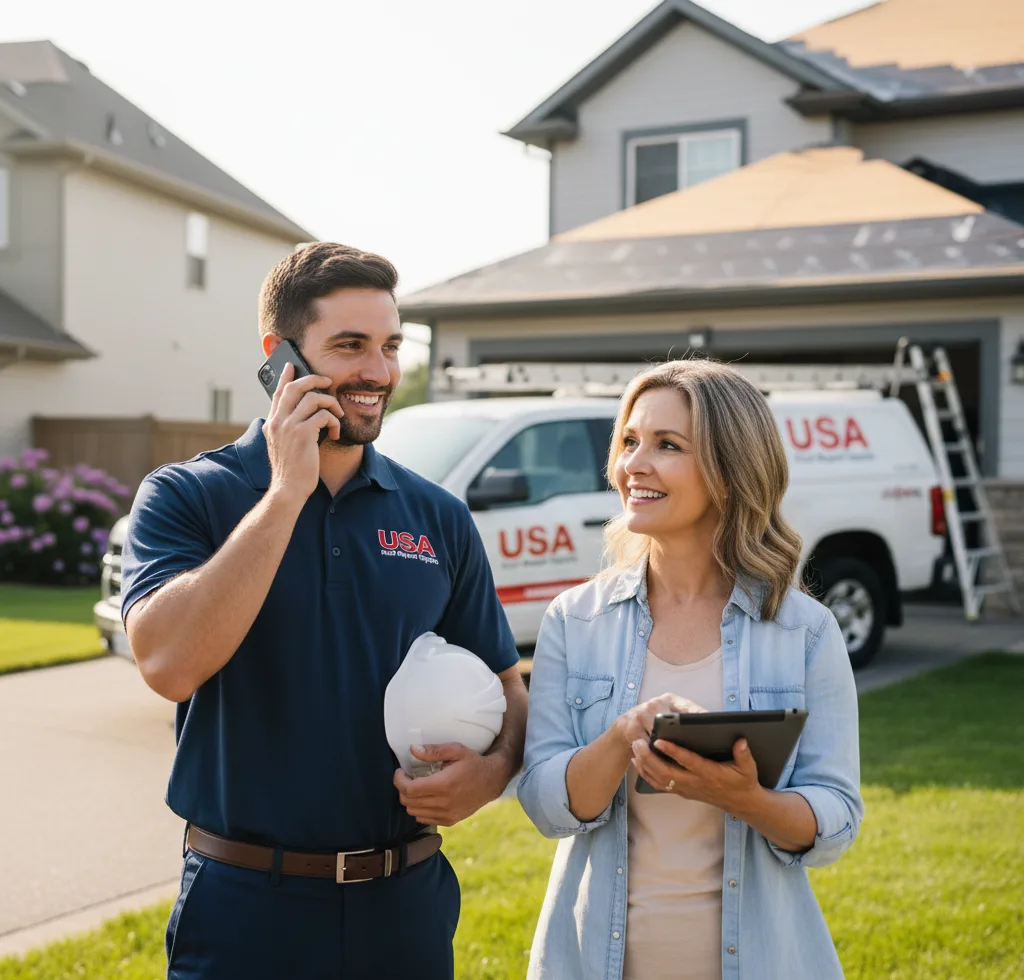 USA Roof Repair Experts customer support in Worthington